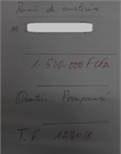 Ticket du bureau des infrastructures